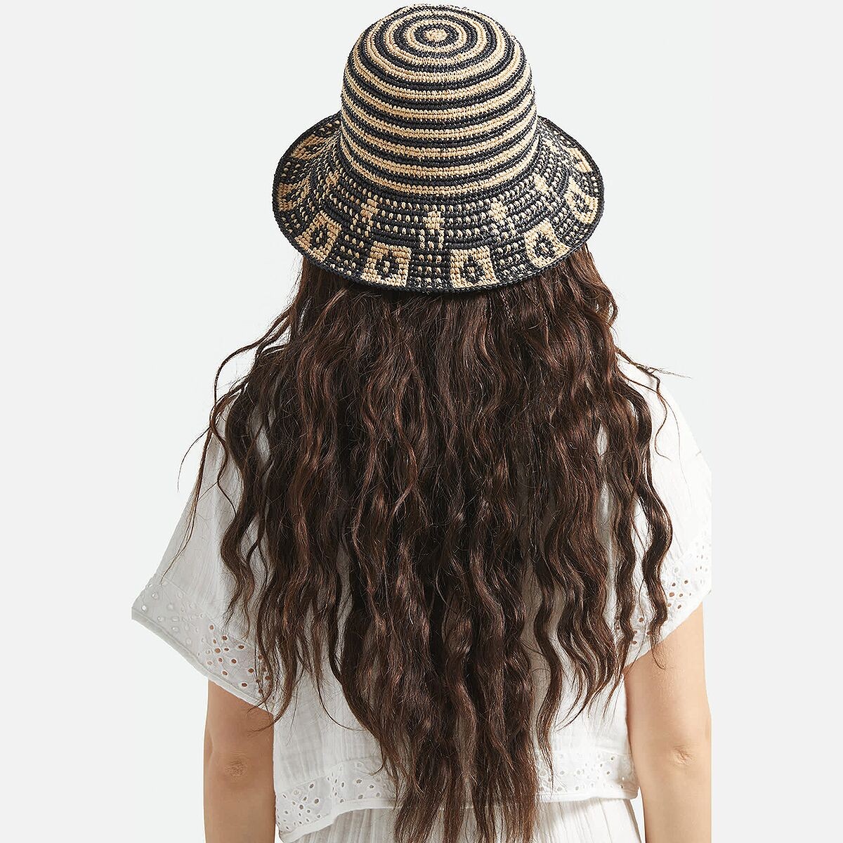 Brixton Redding Packable Straw Bucket Hat