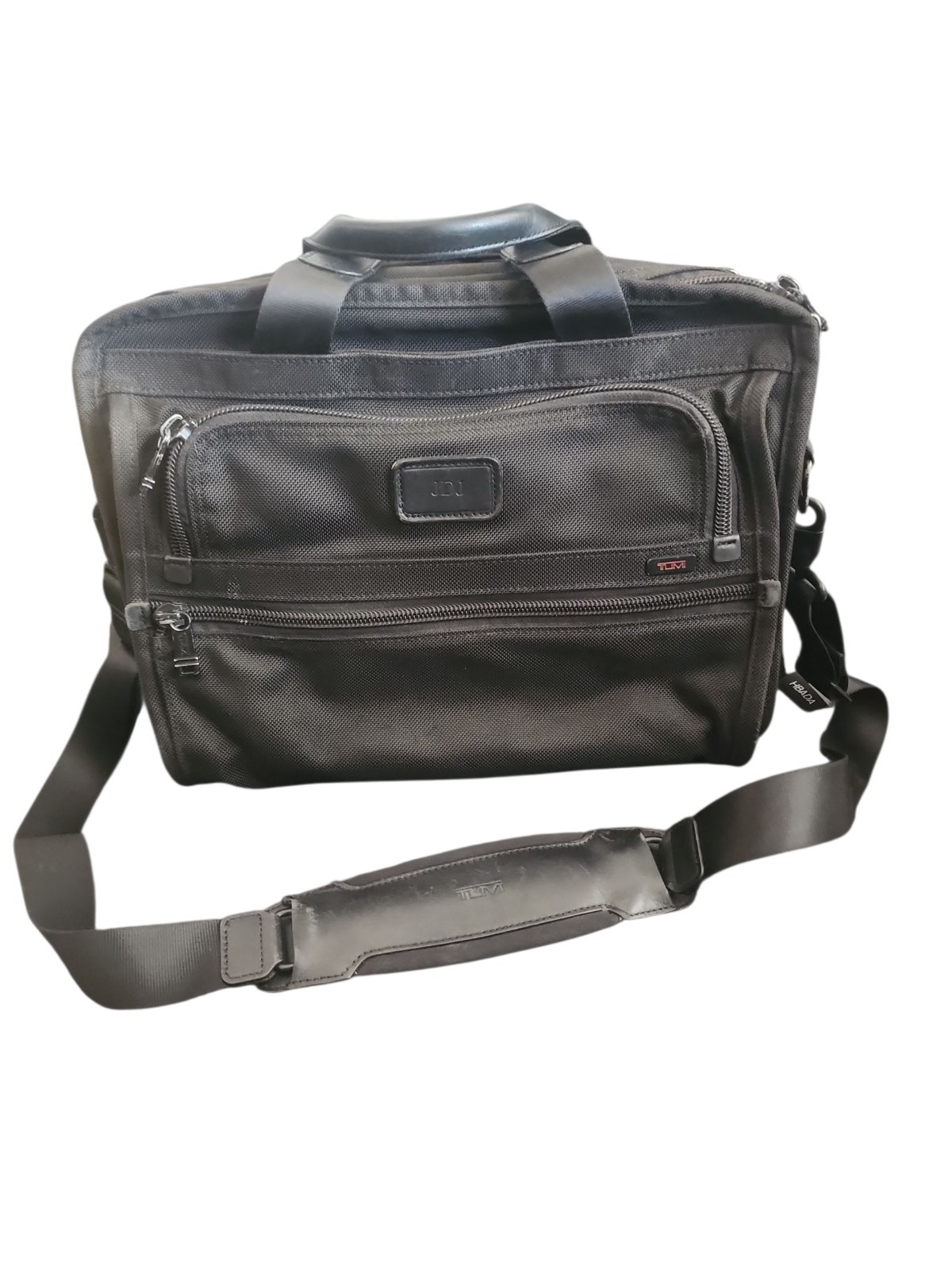 Tumi  Ballistic Nylon Black Briefcase Messenger Bag Computer 26130DH