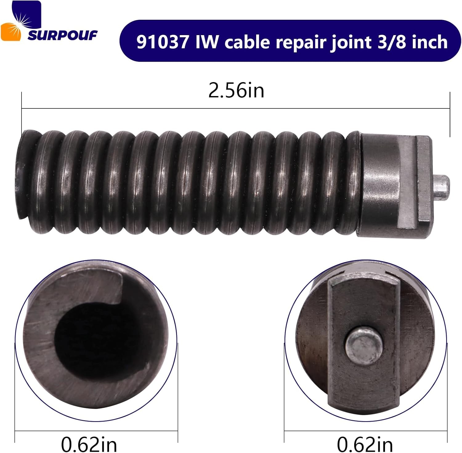 Drain Cleaning Cable Repair Coupling