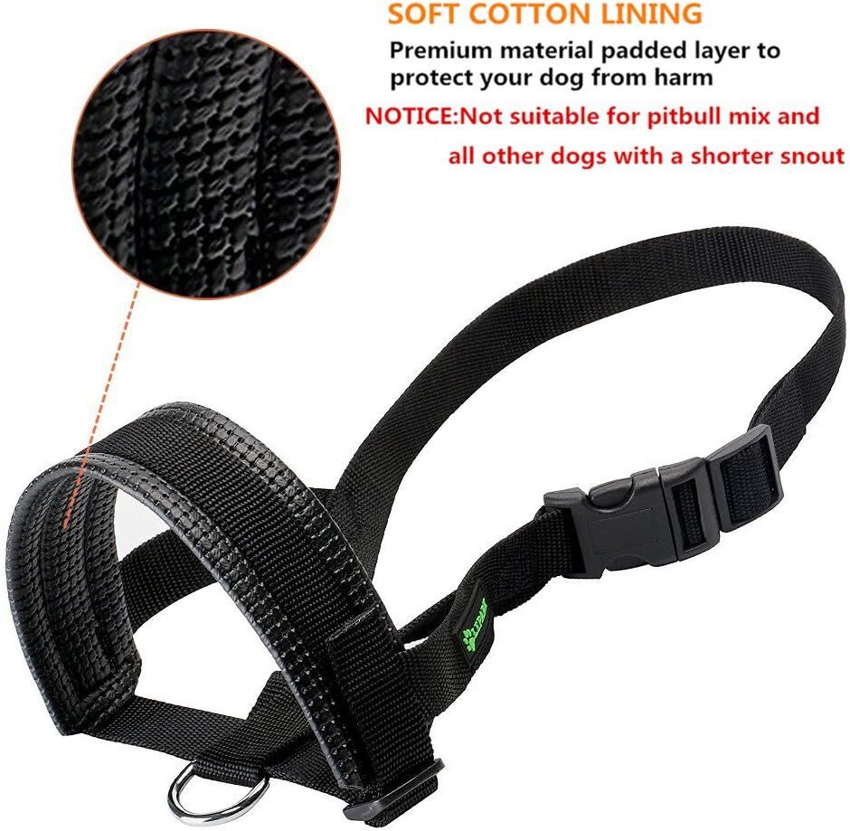 Bozal De Nailon Para Perros Pequenos, Medianos Y Grandes Que Evitan Morder Y...