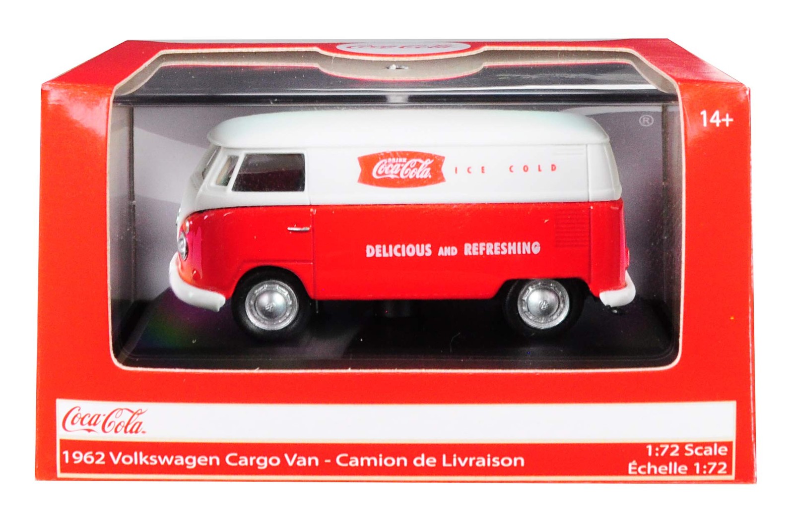 Motor city classics Coca-Cola 1962 Volkswagen Cargo Van, 1:72 Scale Model