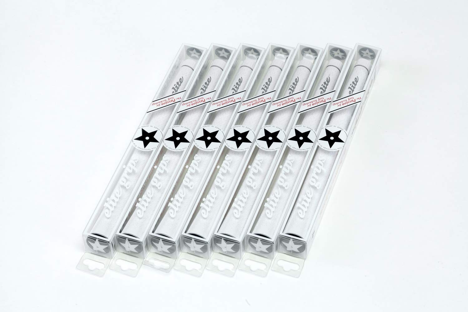 Y360sXT Golf Grips, 7 Piece Set, Silver White with Back Line