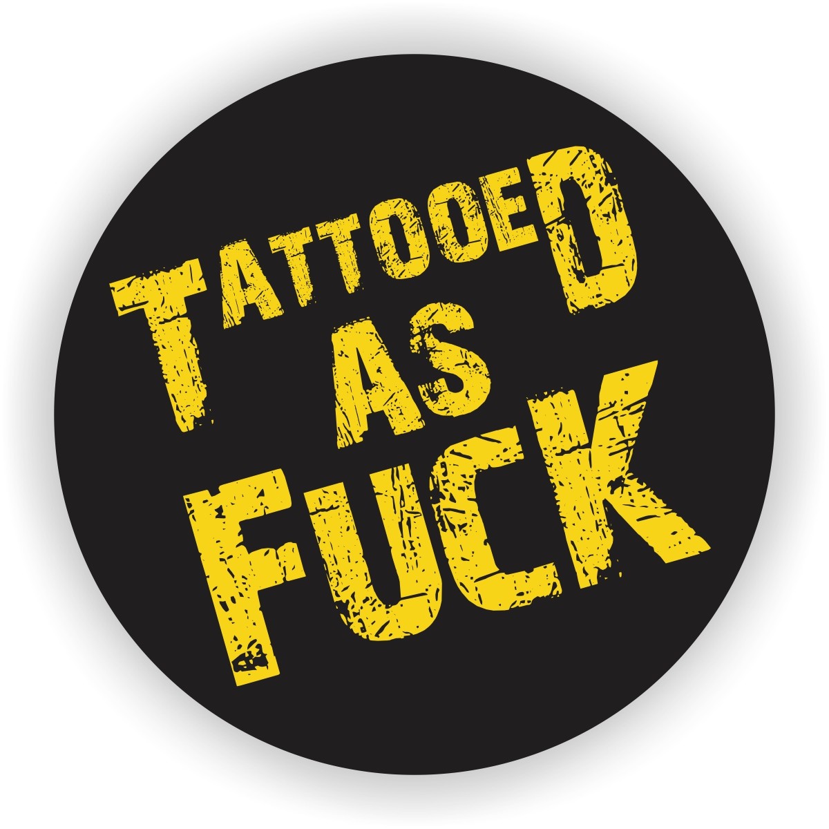 Tattooed as F**k Helmet Sticker Vinyl Decal  Funny Hard Hat Stickers Tattoo USA