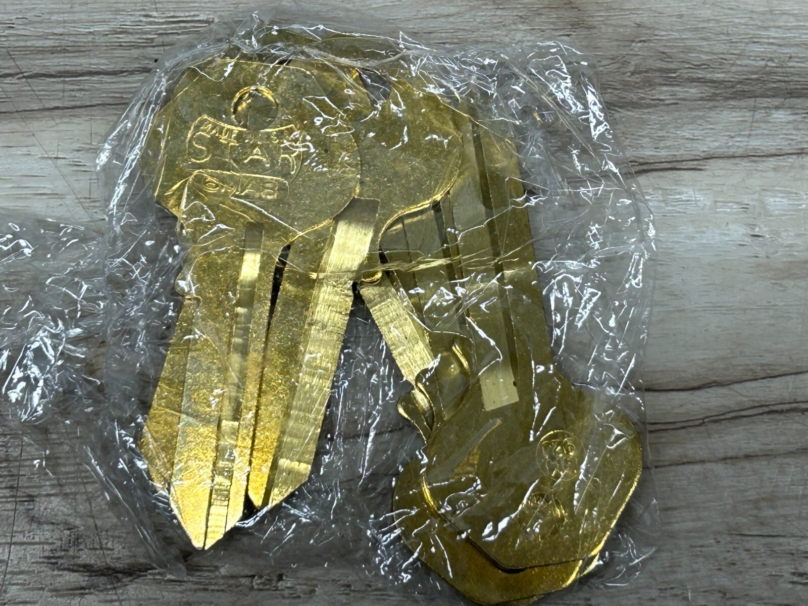 STAR 6MA8 Locksmith Supplies Brass Key Blanks Set Of 6 Made In USA NOS