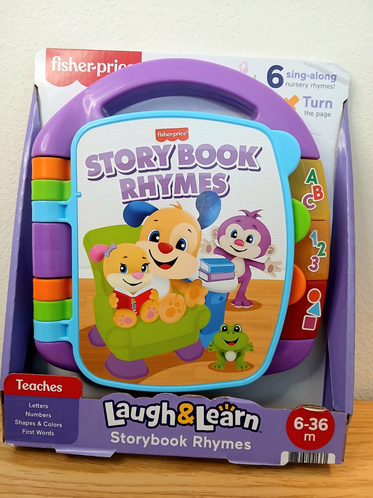 NEW Fisher-Price Baby Learning Toy Laugh & Learn Storybook Rhymes Musical Book