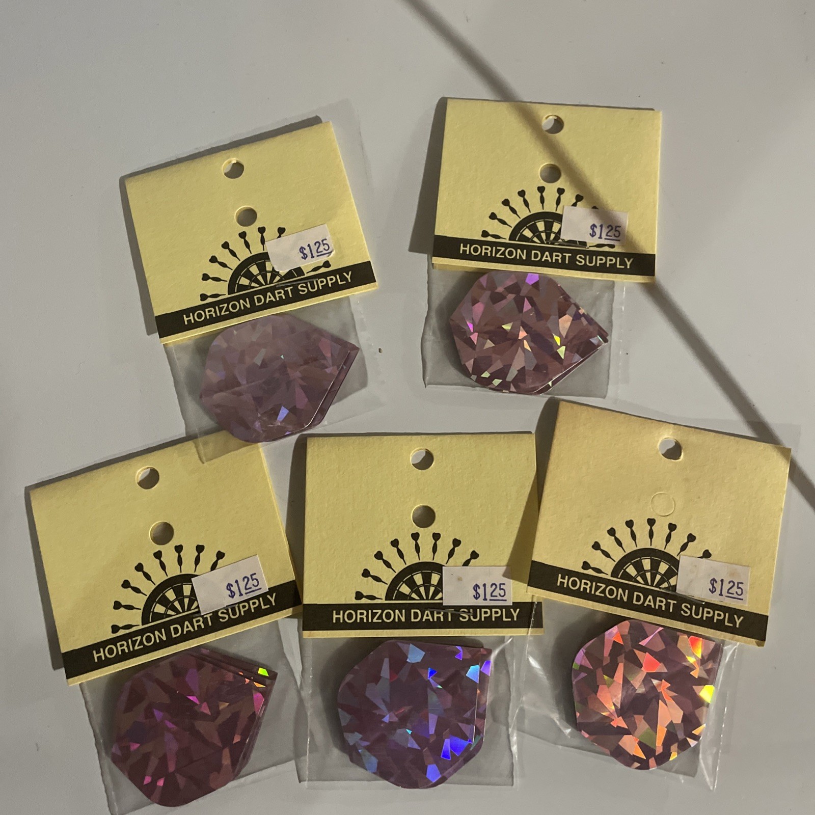 Horizon Standard Dart Flights PINK  3 Piece Sets X 5 - 15 Total Xylographic