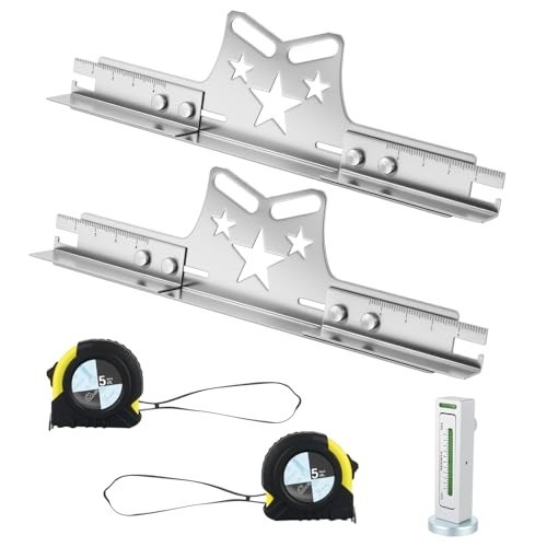 2-Pack Wheel Alignment Tool Plates, 3-in-1 Adjustable Toe & Camber Tool Kit for