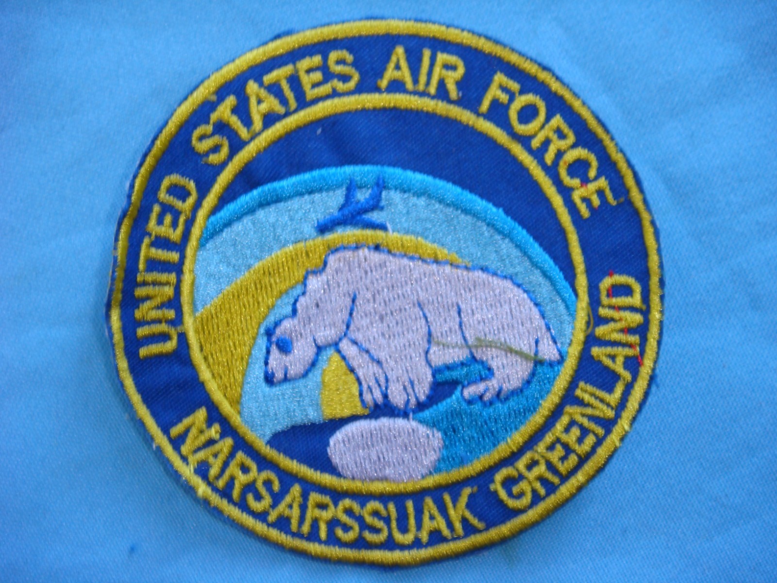 PATCH US AIR FORCE NASARSSUAKE  IN GREENLAND