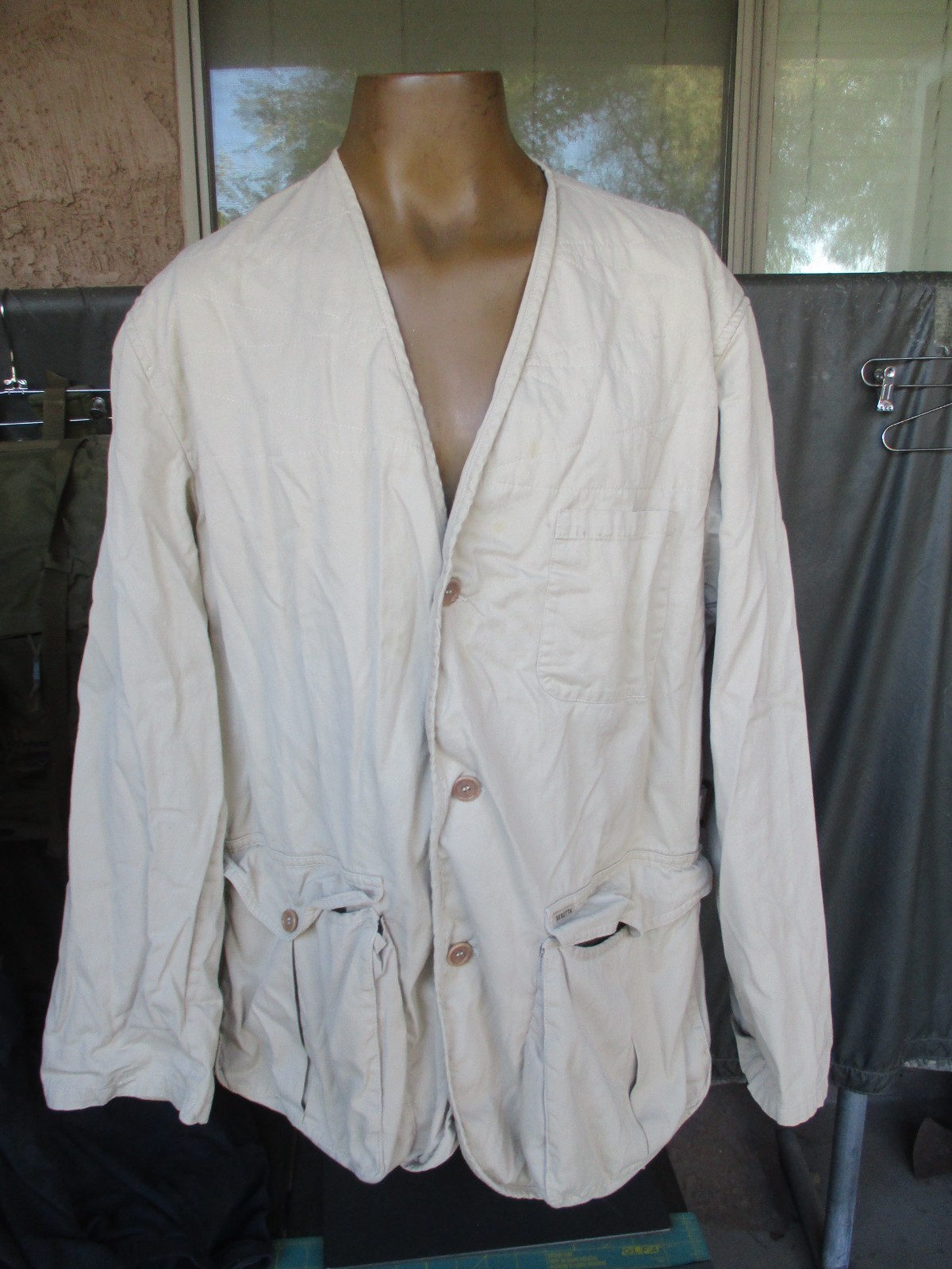 Vtg BERETTA SPORT, made in Italy, Shotgun Coat, Shooting Range Jacket, size 50