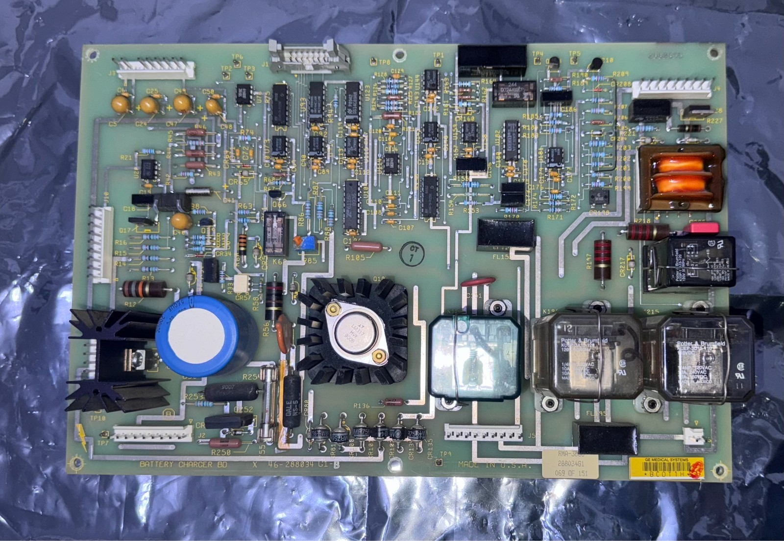 GE AMX-4 Portable X-Ray Battery Charger Board - 46-288034 G1-B, Free Shipping!