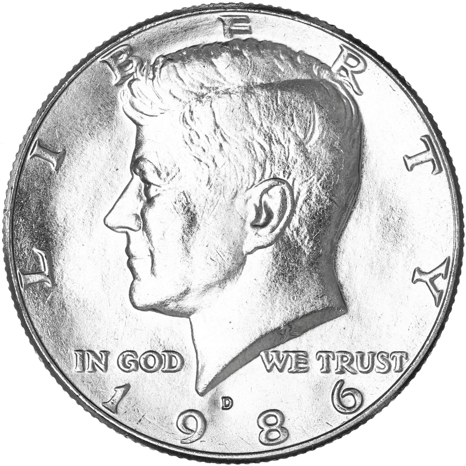 1986 D Kennedy Half Dollar CN-Clad Choice BU US Coin
