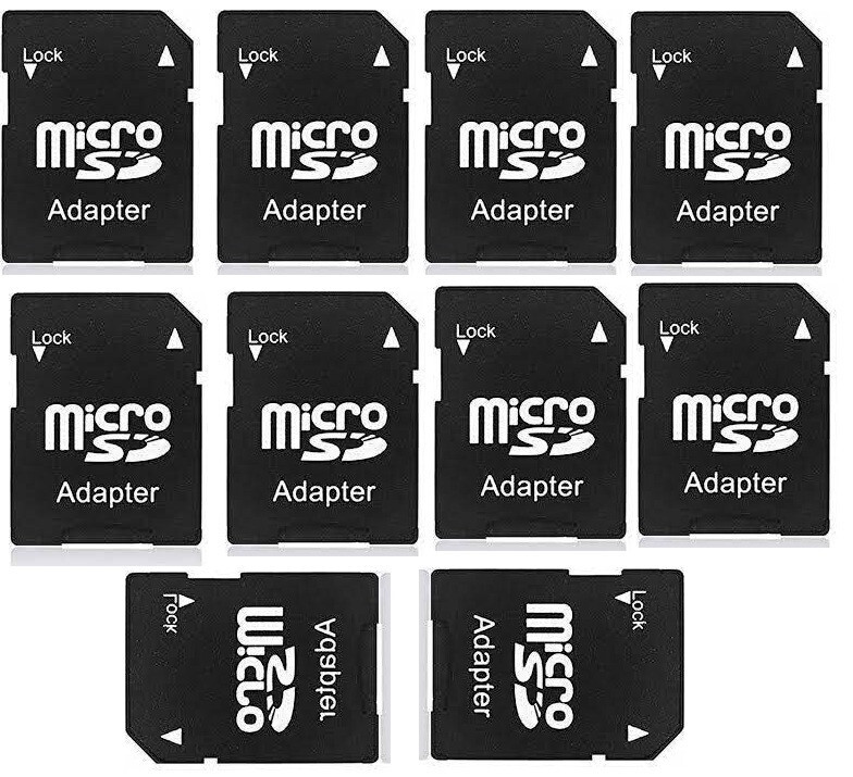 10x New micro SD adapters- SD card not included