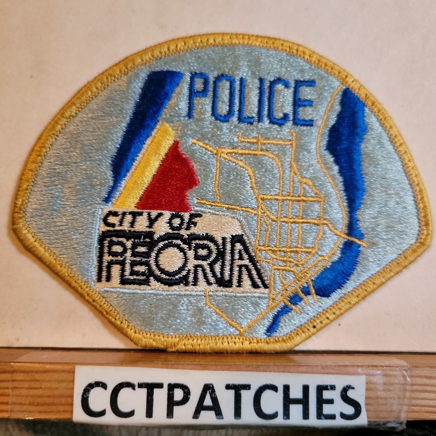 CITY OF PEORIA, ILLINOIS POLICE SHOULDER PATCH IL