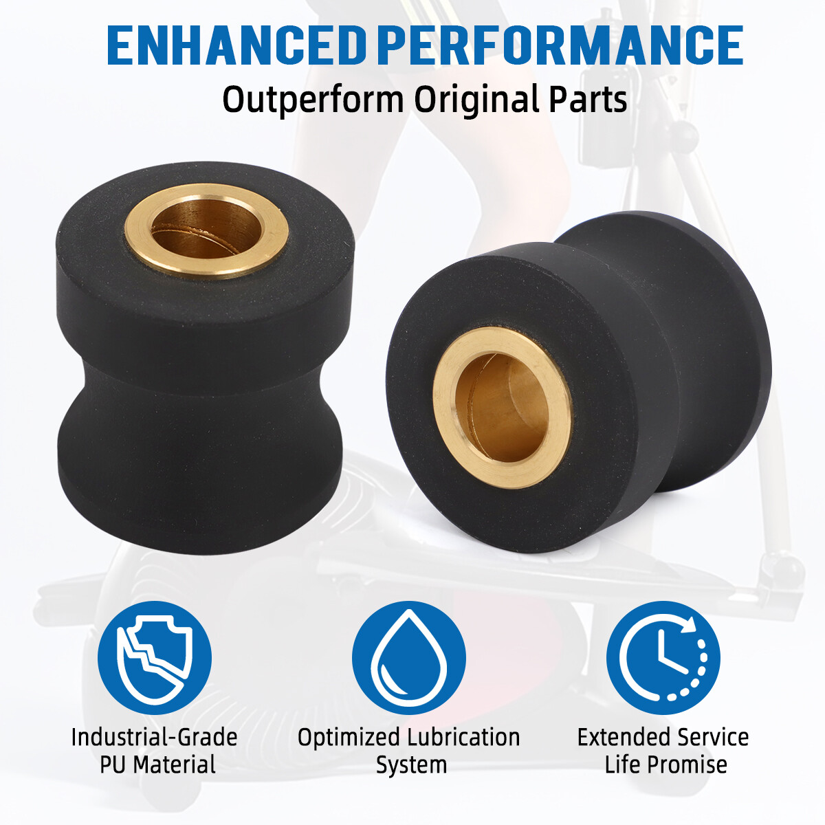 Roller Wheels For Eclipse 1100HR/A Elliptical Exercise Machine 1100hr Parts US