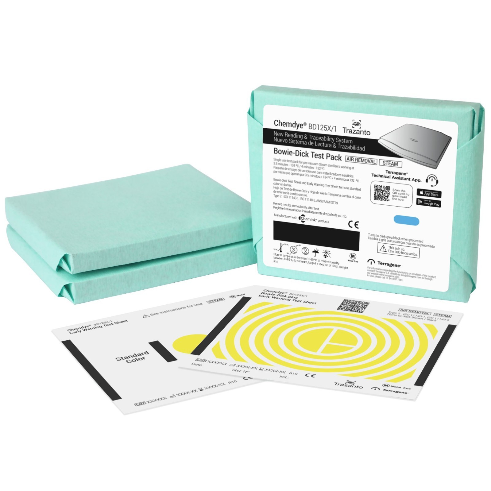 Bowie Dick Test Packs 20 CT Air Removal Sterilizer Autoclave Test Chemical