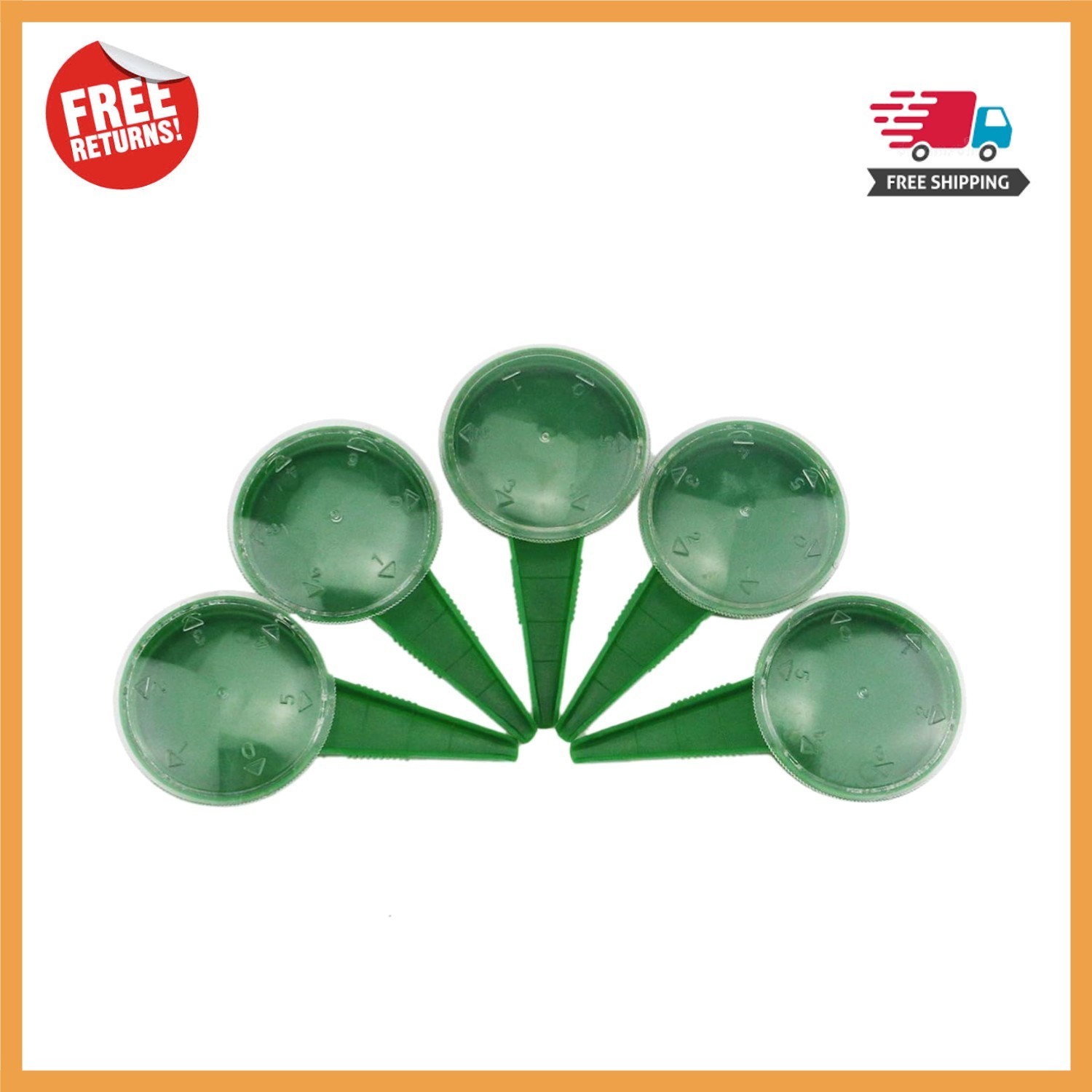 Compact Seed Dispenser Set - 5-Piece Tool for Seamless Gardening Experience