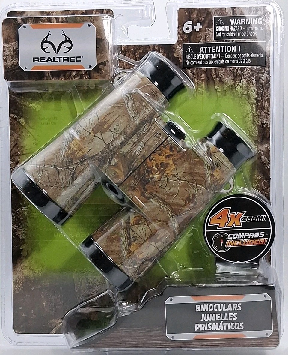 New Realtree Binoculars 4x Zoom Compass Included 2025 NKOK-Sealed