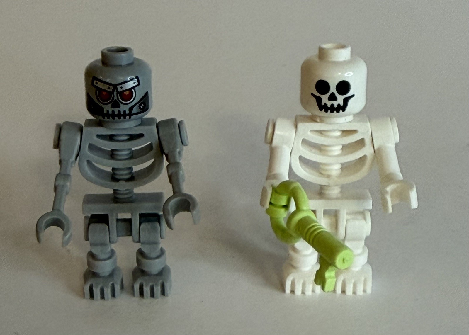 Lot Of Two Lego Skeleton & Robo Skeleton Minifigures Pre-Owned