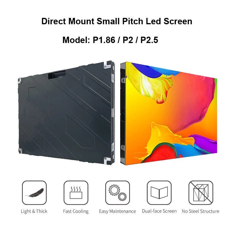 2x P2.5 Indoor 640 x 480mm LED Video Wall Panel Church Full HD LED Screen