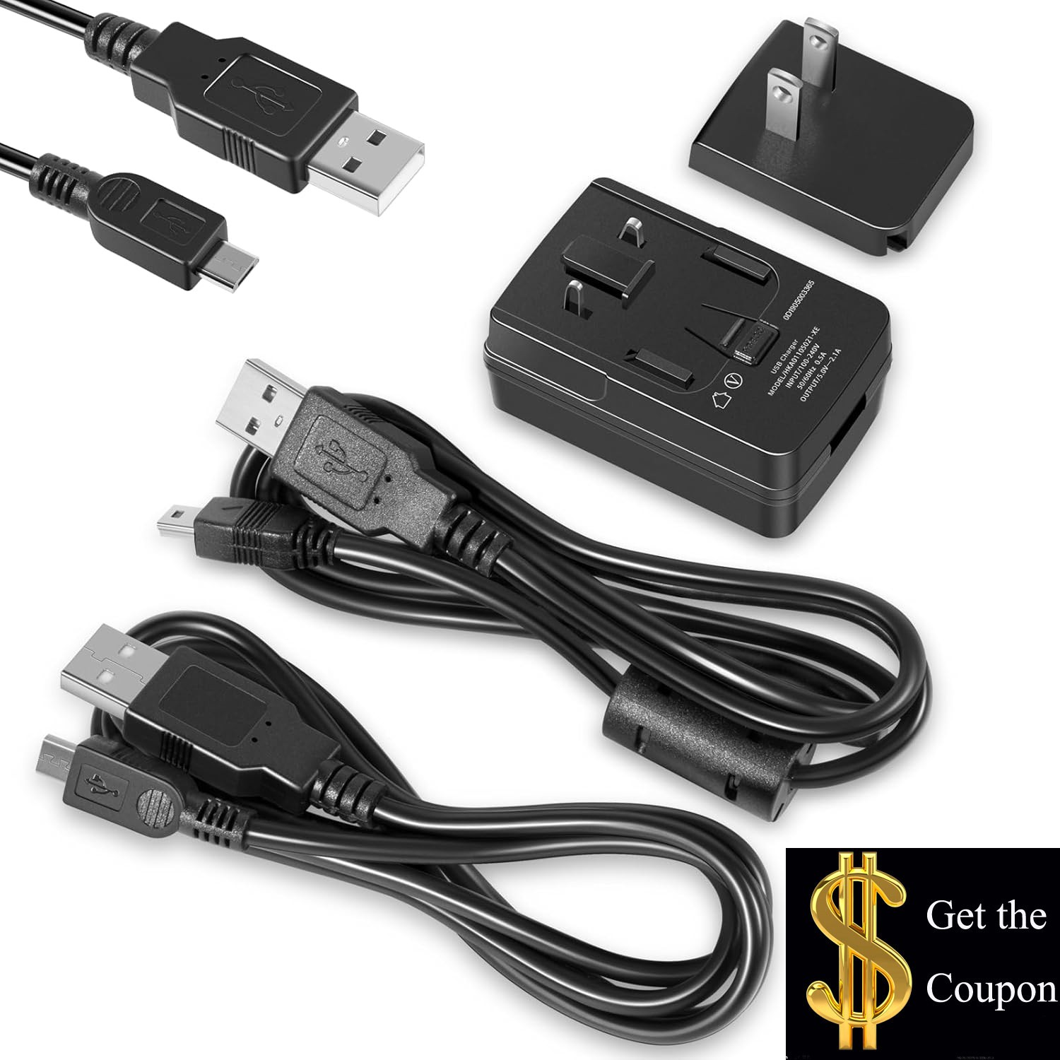 for Garmin 010-11478-02 DriveSmart GPS AC Adapter Charger Micro USB Cable Kit