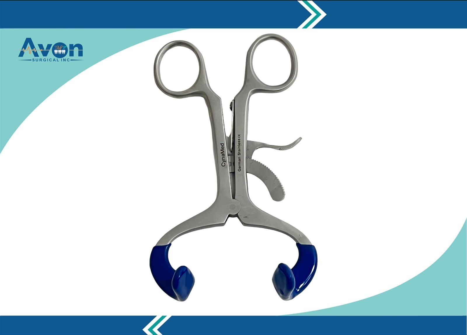 Adult Size Molt Mouth Gag 5.5" (13.97cm) with Silicone Tips & Lock Ratchet (1 EA