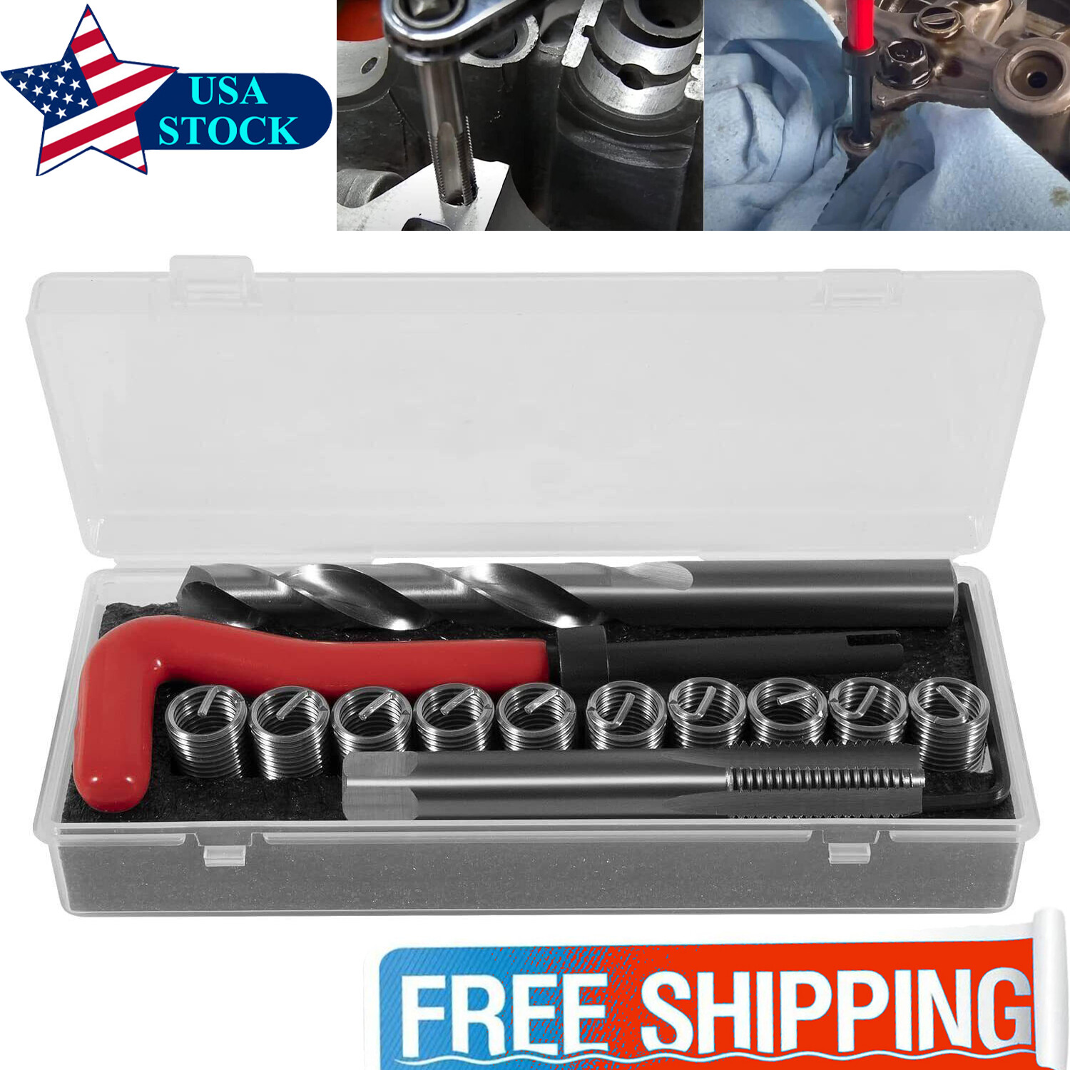 For Honda B16 Engine Toyota 1420 Head Thread Bolt Repair Tool Kit M11.5mm x 1.5