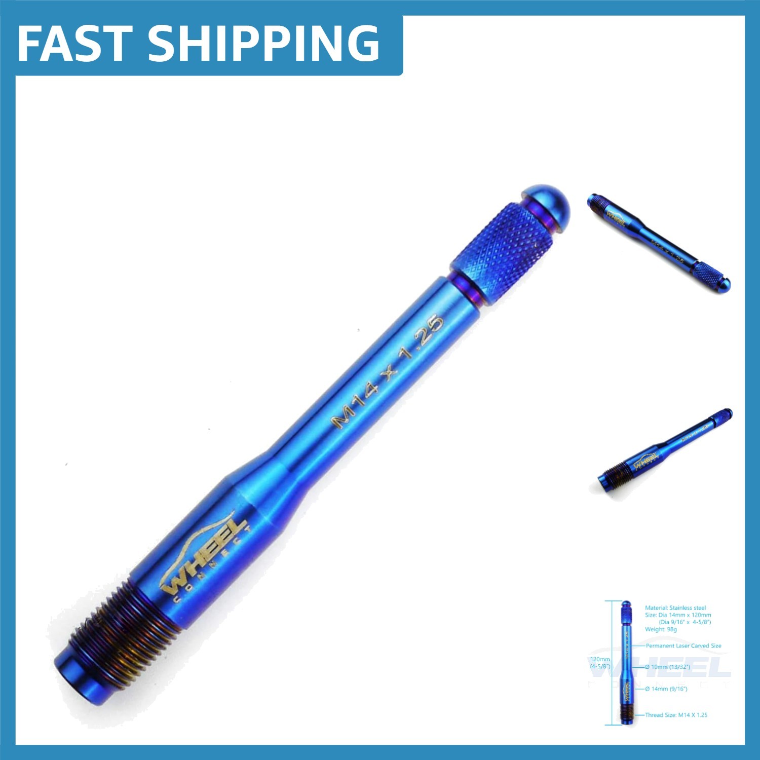 Stainless Steel Wheel Alignment Pin M14X1.25 - Essential Tire Change Tool