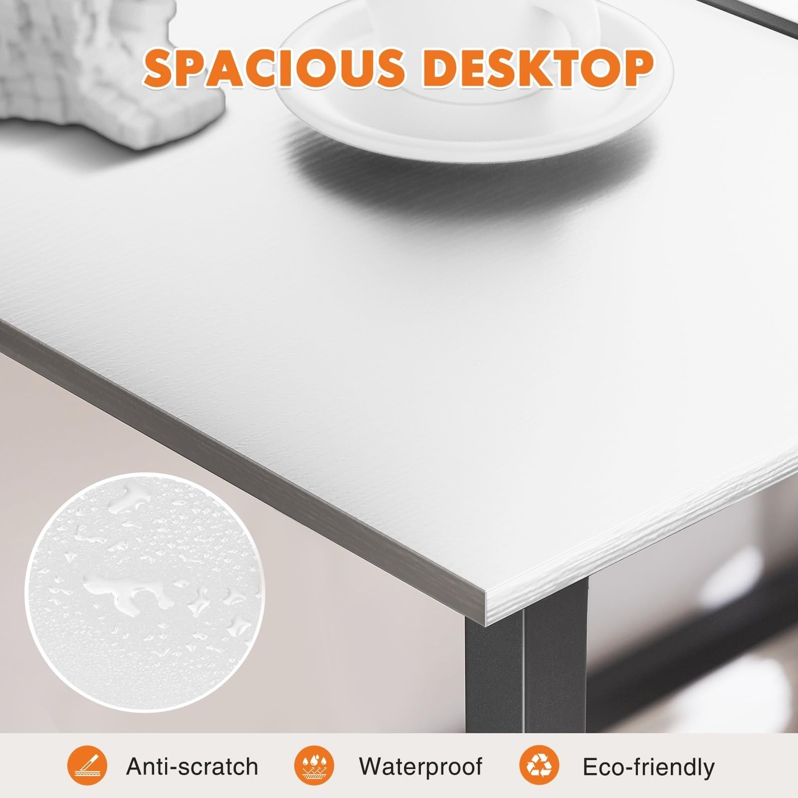 Sweetcrispy 32-Inch Small Computer Desk | Modern Minimalist Design