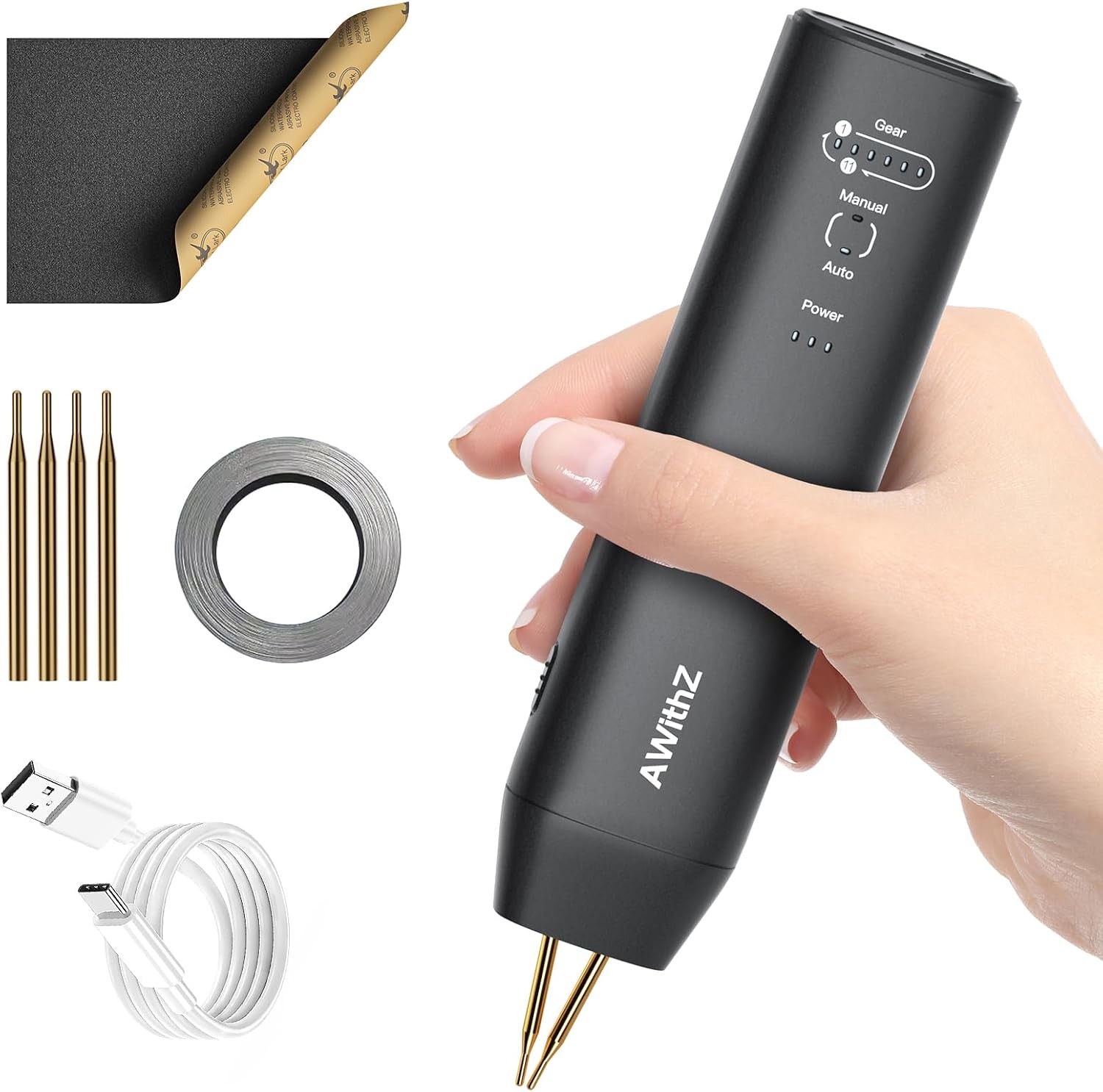 Soldador De Puntos Portatil Para Baterias 18650 Con 11 Niveles Ajustable