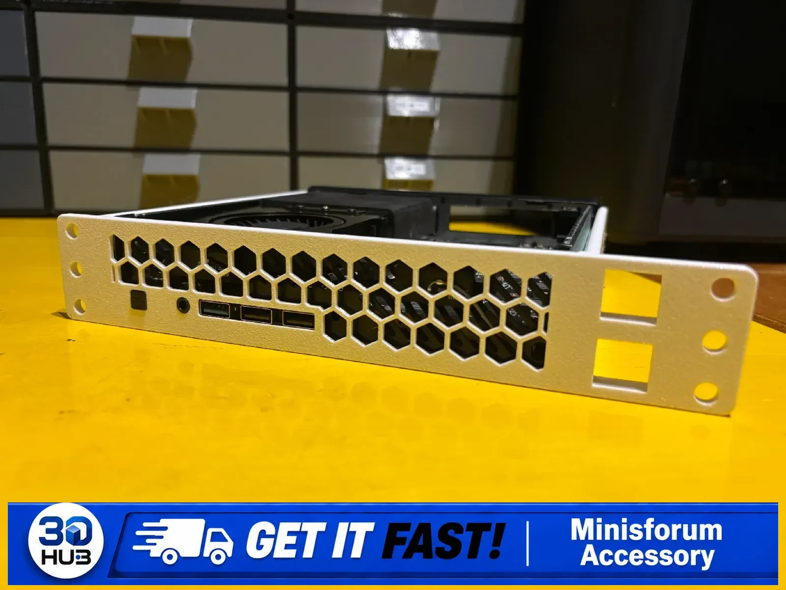 Minisforum MS-01 1U 10" Rack Mount - 2 Keystone Slots