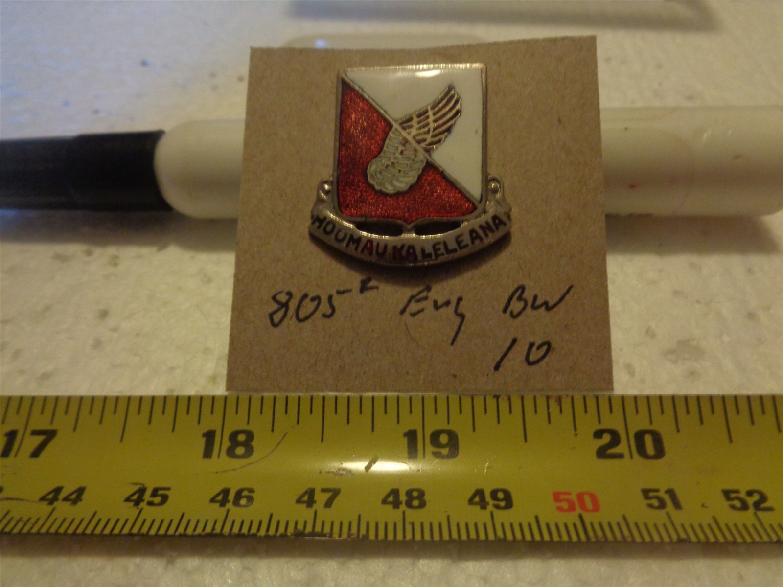 805th Engineer Battalion 10 Unit Crest, DI, DUI (DRAW#119)