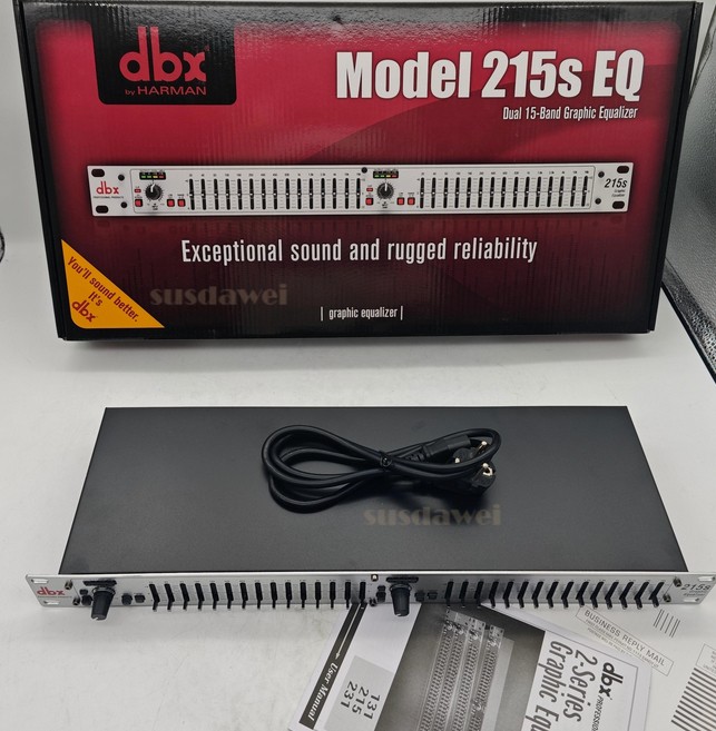 DBX 215s 15-Band Dual Channel Graphic Equalizer Switchable ±6 or ±15 dB