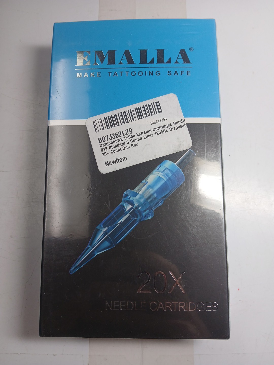 Dragonhawk Tattoo Cartridges 20 Count Extreme #12 Standard Disposable 1205RL