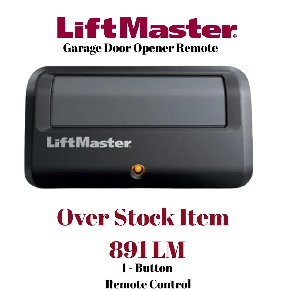 25 Pack 891 LM LiftMaster 1 Button Remote Control Garage Opener Security+2.0