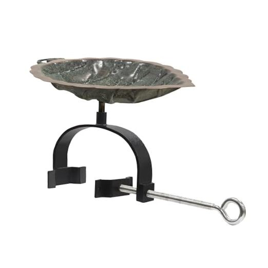 Aspen Leaf Birdbath- Over Rail Bracket