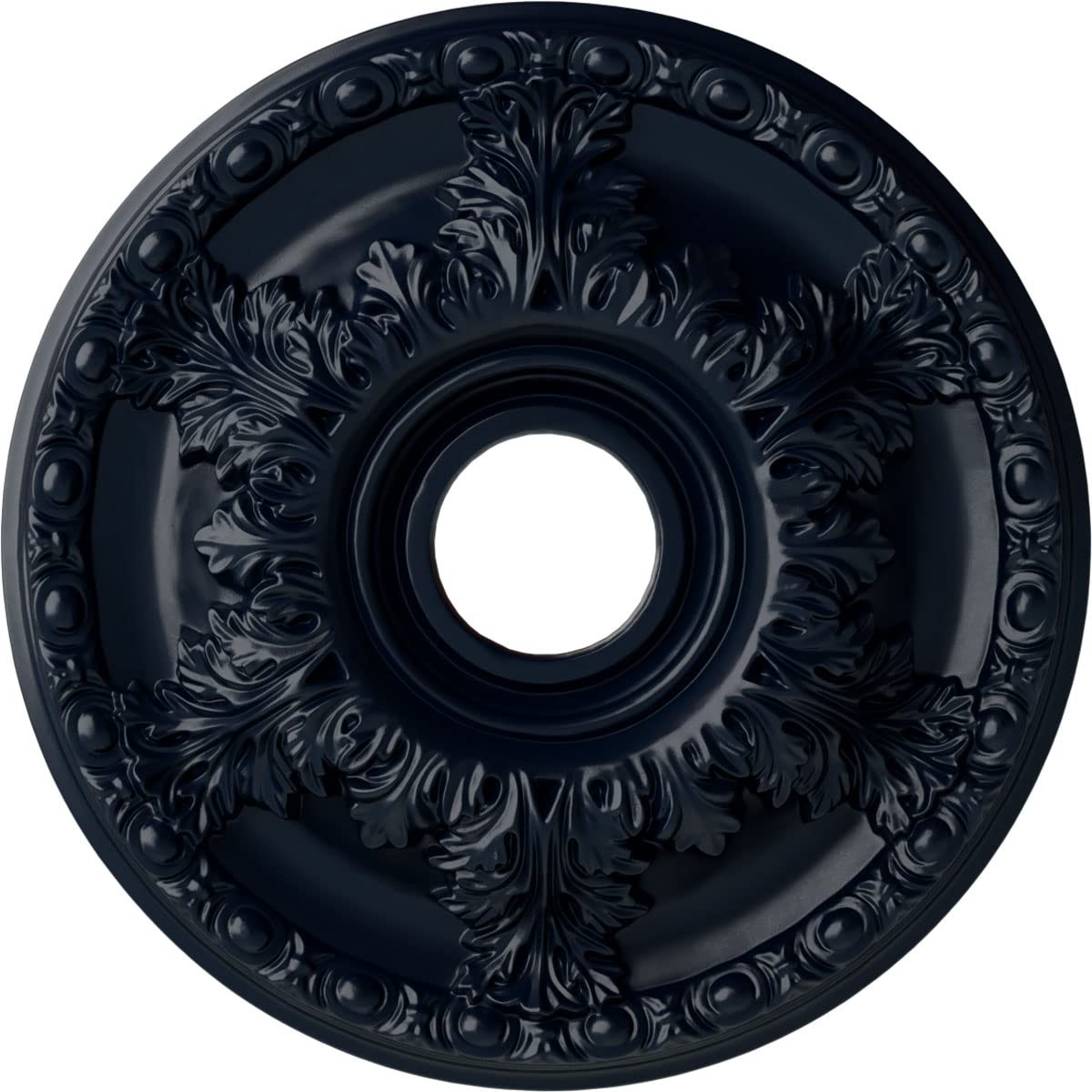 Ekena Millwork Granada Ceiling Medallion, Fits 6 5/8" Canopies, Midnight Dream