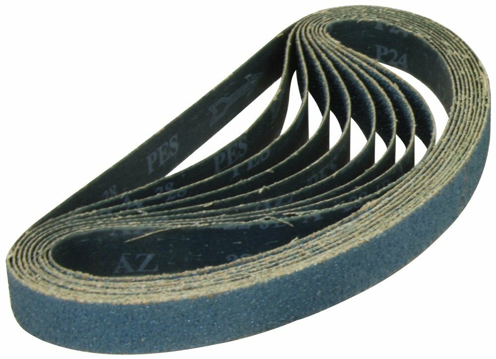 1-1/2" x 30" Inch Zirconia Pipe and Tube Sanding Belt Kit 60 Grit - 10 PACK