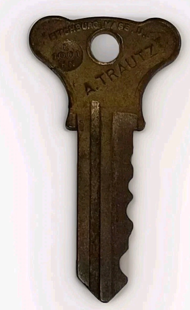 Vintage Brass Cabinet Key For Crafts Jewlery & Collectors USA Made Lock Key