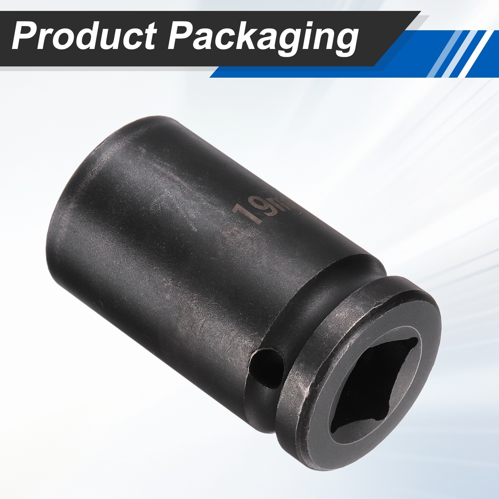 Pentagon Socket 1/2" Drive 19mm 5 Point Socket 2" Long Cr-MO Steel