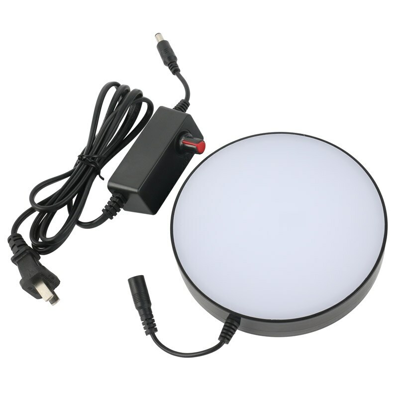 100V-240V Adjustable Brightness LED Ring Bottom Light Source f Stereo Microscope