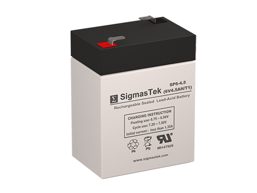 6 Volt 4.5 Ah Battery (Replaces: UB645, ELB06042, YT-645, PS-640, 3FM4.5, CP645)