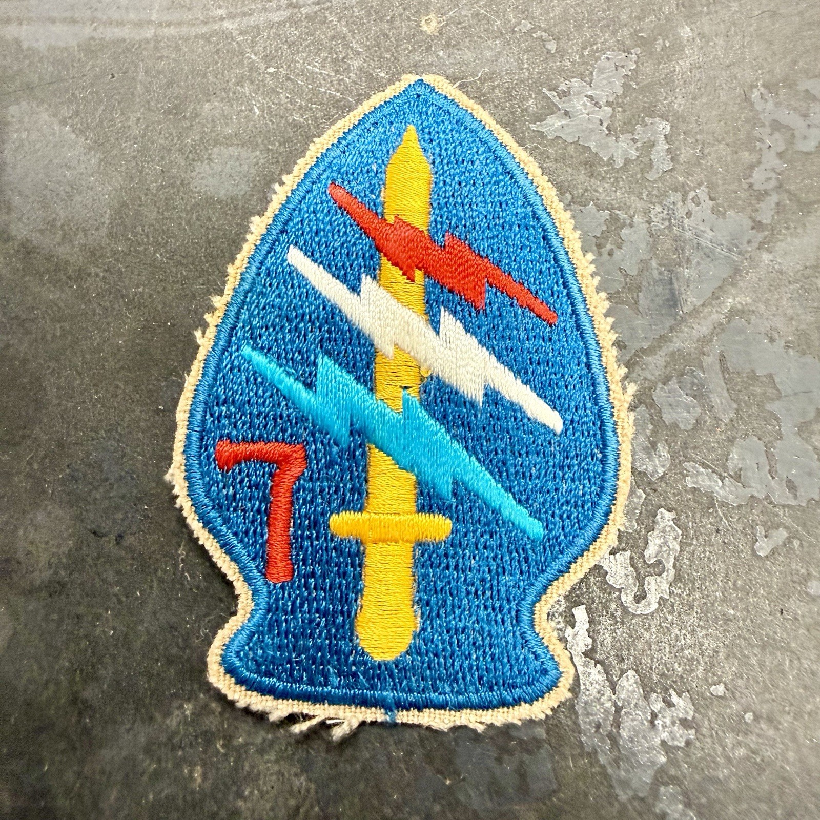 Original Vietnam War 7th Special Forces Patch Theatre Made