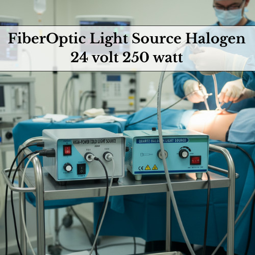 Fiber Optic Halogen Light Source 24V 250W for Endoscopy Medical Use