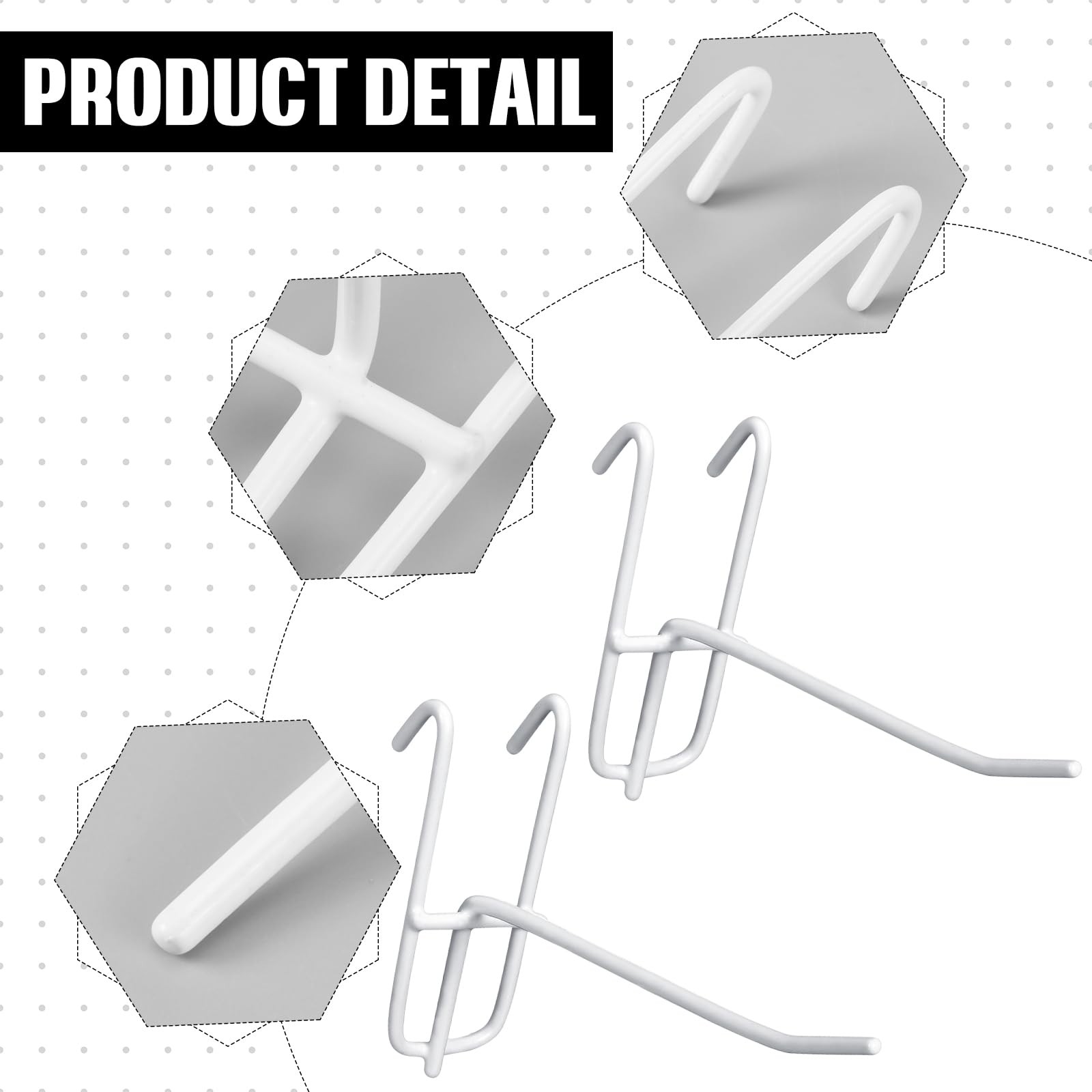 4 Inch Grid Wall Hooks 25 Pcs Gridwall Panel Hooks Store Garage Wall Mount Or...