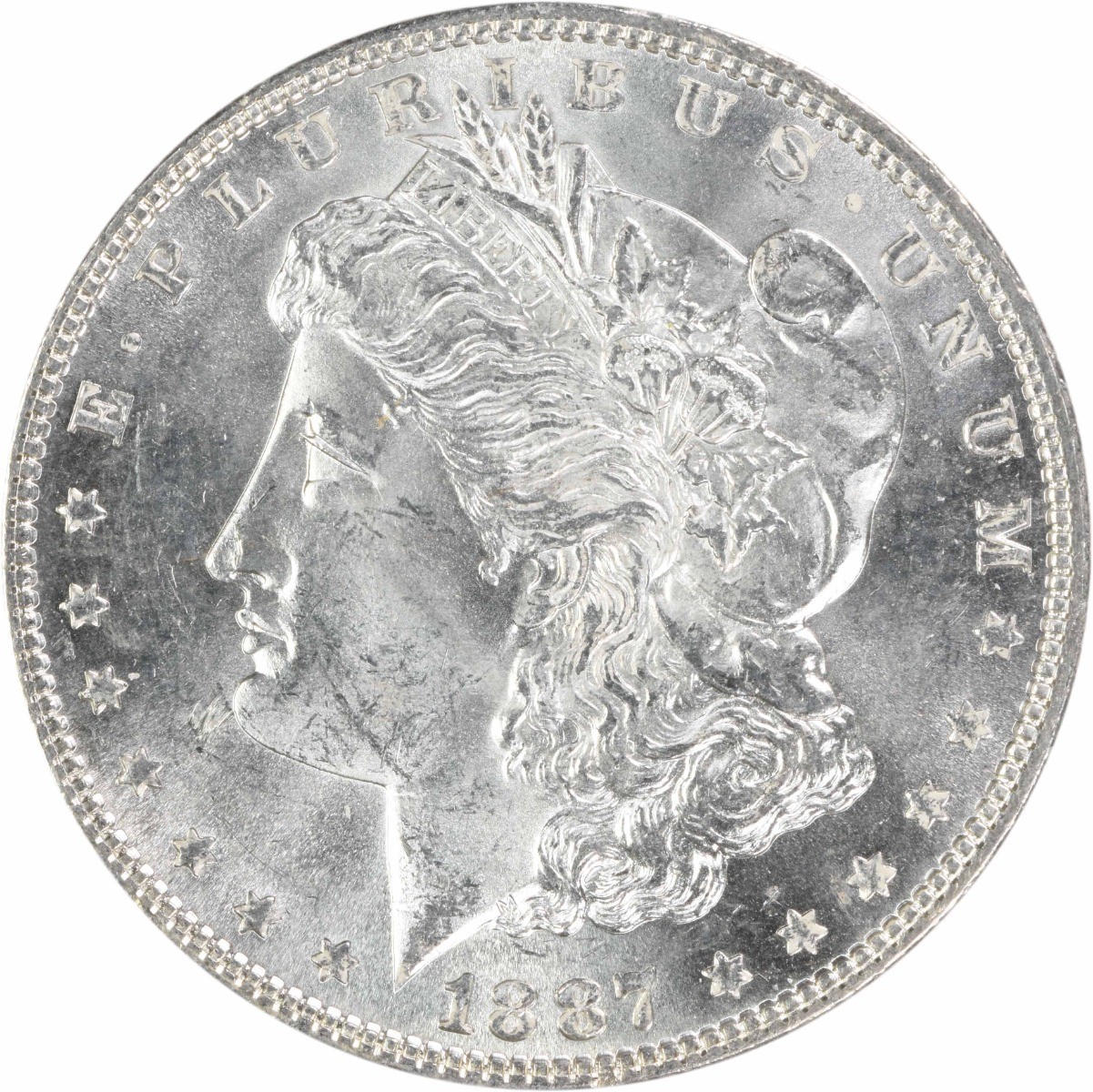 1887 Morgan Silver Dollar Choice BU Uncertified #647