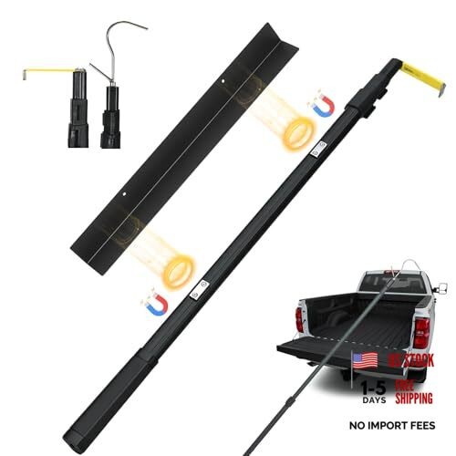 Magnetically Mounted 6.9 Ft Truck Cargo Grabber Reach Retriever Tool Upgraded