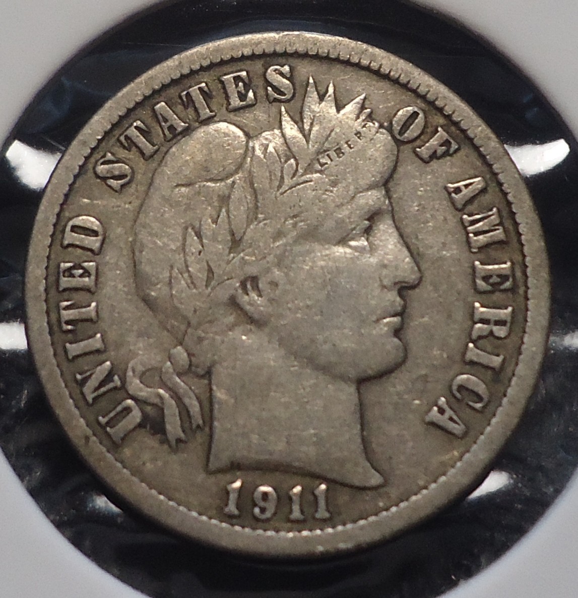 1911 D Very Fine VF Denver Barber silver 10C dime INV#D-7 FREE SHIPPING!