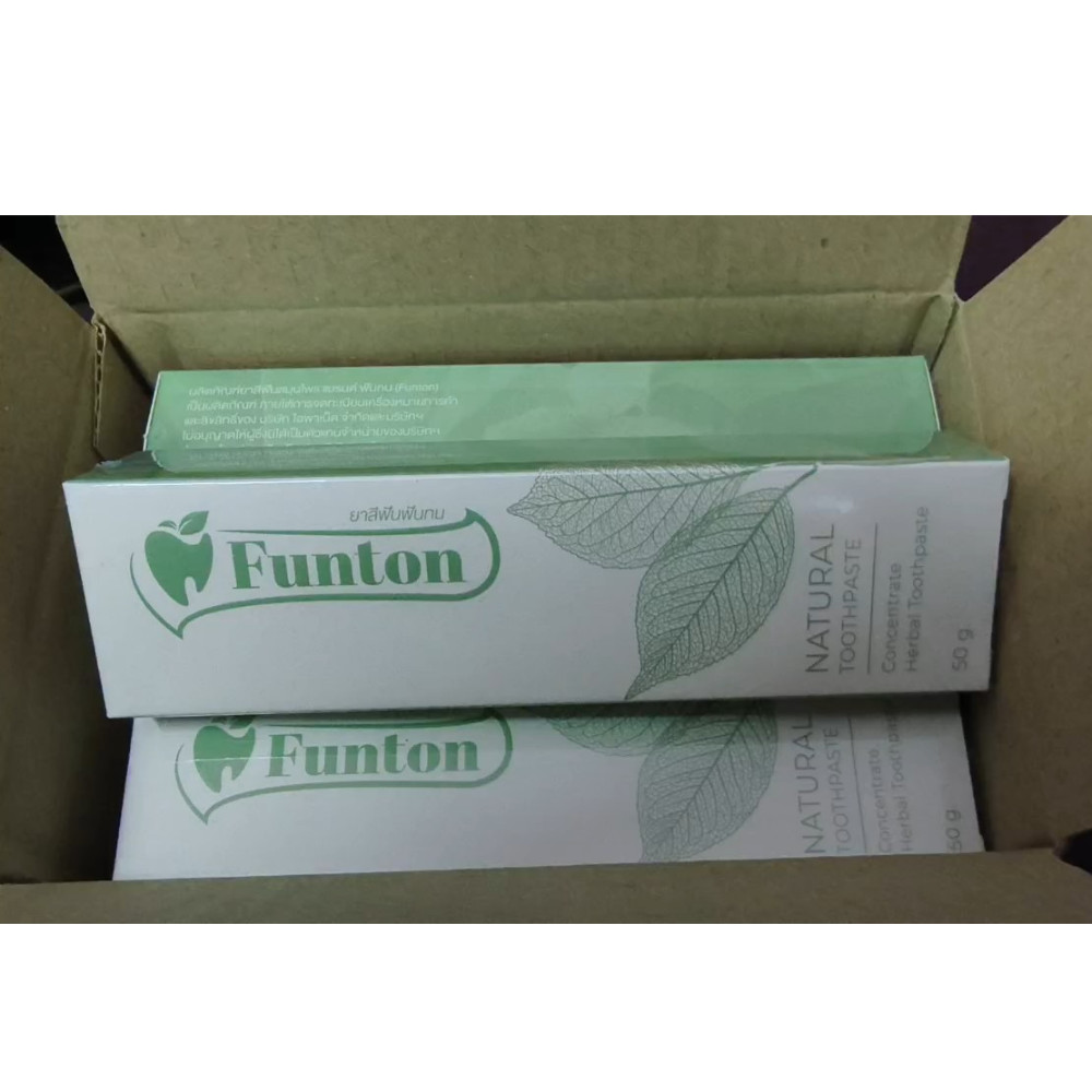 Funton Herbal Toothpaste Natural Toothpaste Original 50g x 6 Thai Formula