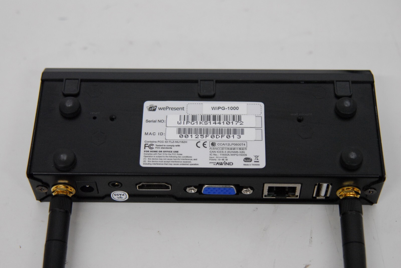 wePresent WiPG-1000 Wireless Interactive Presentation Gateway