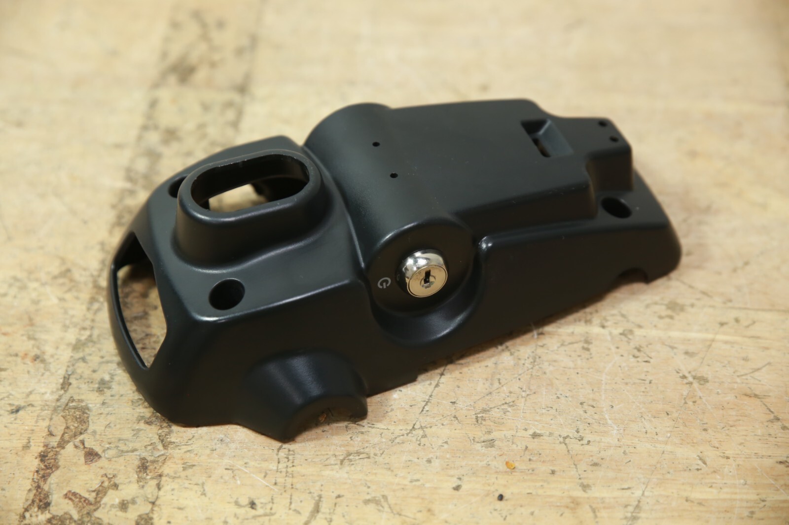 Pride Revo 2.0 (S66/S67)  Scooter Console Case Bottom w/ Ignition Key Cylinder